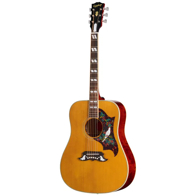 Epiphone 1963 Dove Reissue Elektro Akustik Gitar (Antique Natural)