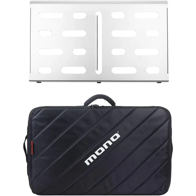 Mono PFX-PB-M-SLV-BDL Medium Pedalboard Silver & Touraccessory Case 2.0