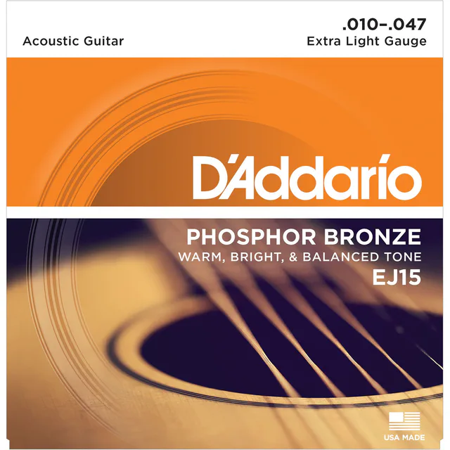 D'Addario EJ15 Phosphor Bronze Akustik Gitar Teli (10-47)