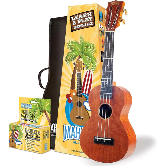 Mahalo MJ2TBRK Java Series Concert Ukulele Seti (Trans. Brown)