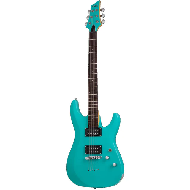Schecter C-6 Deluxe Elektro Gitar (Satin Aqua)
