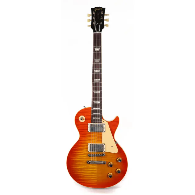 Gibson Custom 1960 Les Paul Standard Reissue VOS Elektro Gitar (Tangerine Burst)