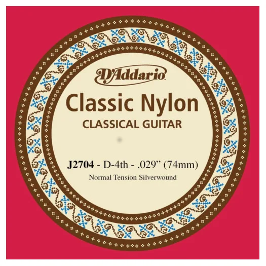 D'Addario J2704 Normal Tension Tek Klasik Gitar Teli (D)