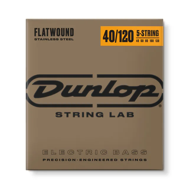 Jim Dunlop DBFS40120S Stainless Steel Flatwound Bas Gitar Teli (40-120)