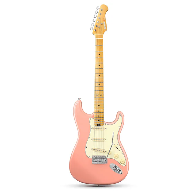 Donner DST-600 Elektro Gitar (Shell Pink)