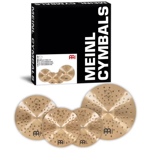 Meinl 15" - 18" - 22" Pure Alloy Complete Extra Hammered Zil Seti