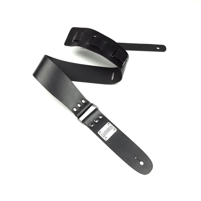 Leatherton Stinger Hakiki Deri Gitar Askısı (Siyah)