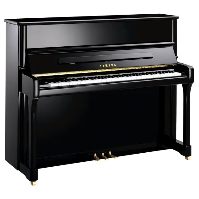 Yamaha P124 PE Akustik Piyano (Parlak Siyah)