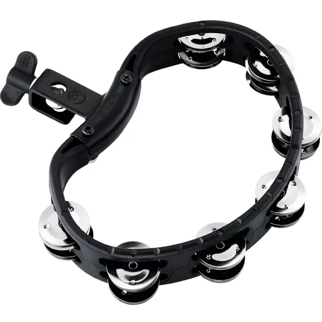 Meinl HTMT2BK Stainless Steel Jingle Headliner Range Mounted Tamburin