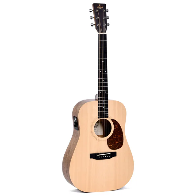 Sigma DSME Dreadnought Short Scale Elektro Akustik Gitar (Natural)